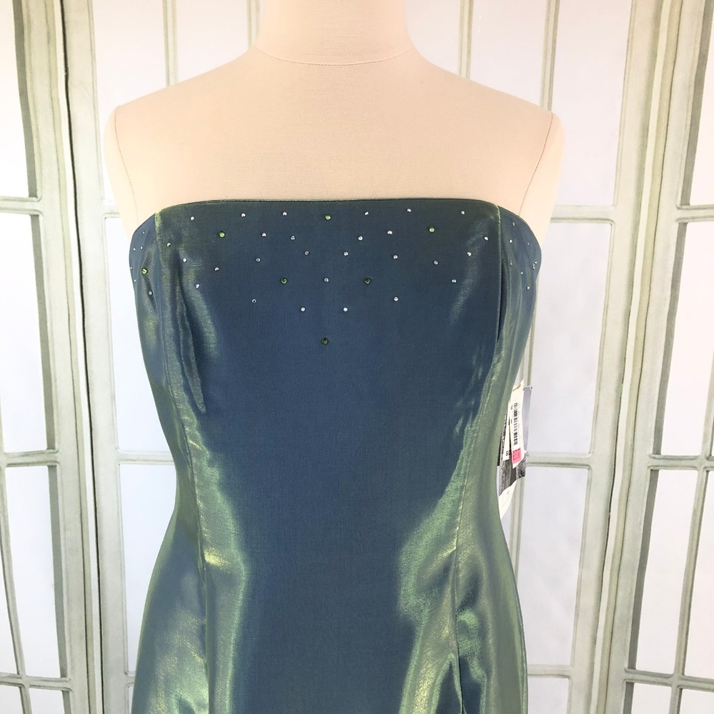 Scott McClintock Strapless Fit Flare Evening Dress - Picture 5 of 8